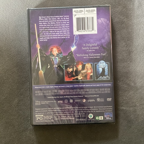 sealed hocus pocus DVD - Picture 2 of 4